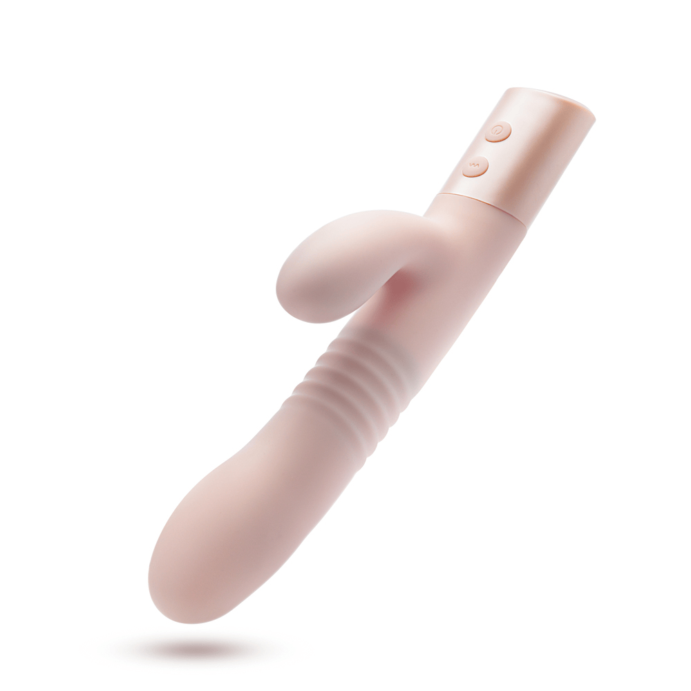Blush Fraya pink rabbit vibrator side