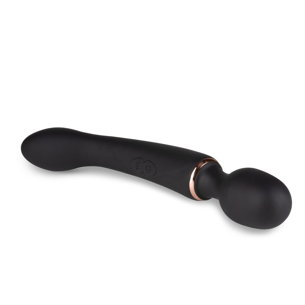 Blush Gia black wand massager side