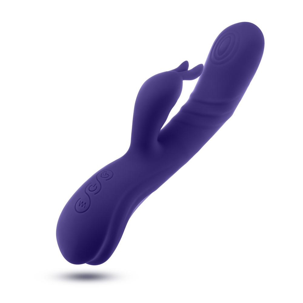 Blush Harper midnight black rabbit  vibrator side