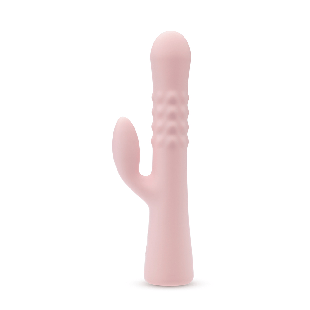 Blush Jaymie pink rabbit vibrator hero image – product on a white background