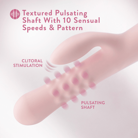 Blush Jaymie pink rabbit vibrator features and key selling points