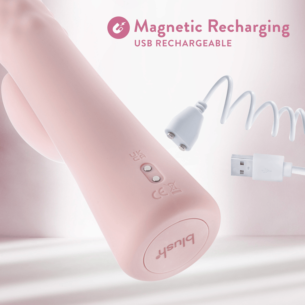 Blush Jaymie pink rabbit vibrator features and key selling points