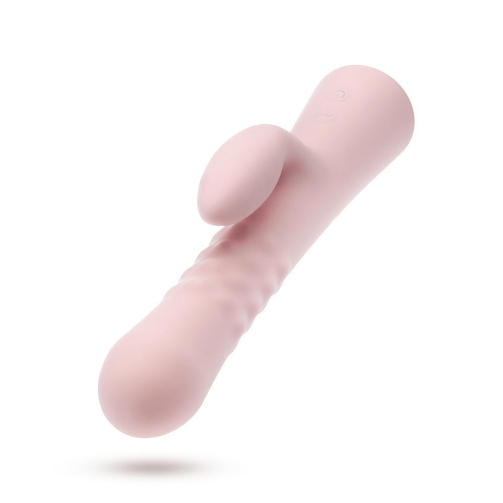Blush Jaymie pink rabbit vibrator side