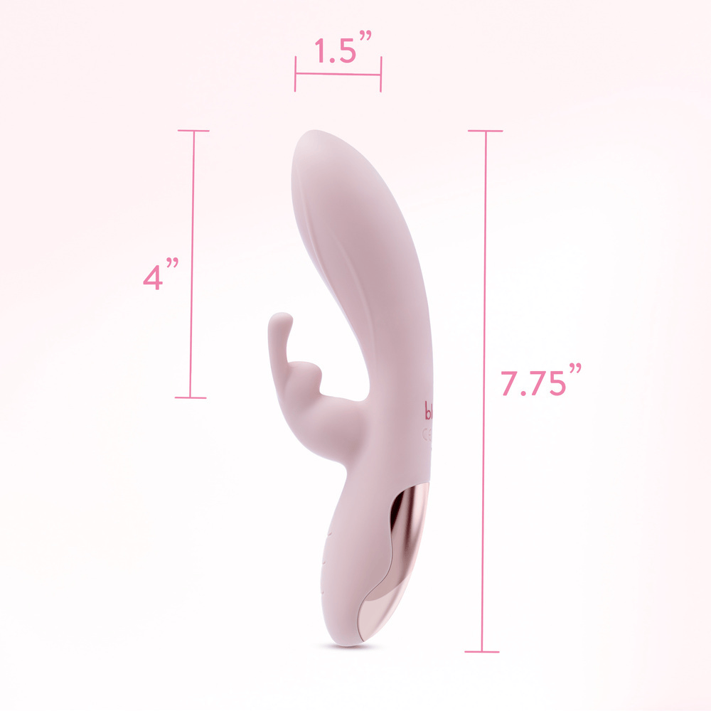 Blush Morgan pink rabbit vibrator product dimensions