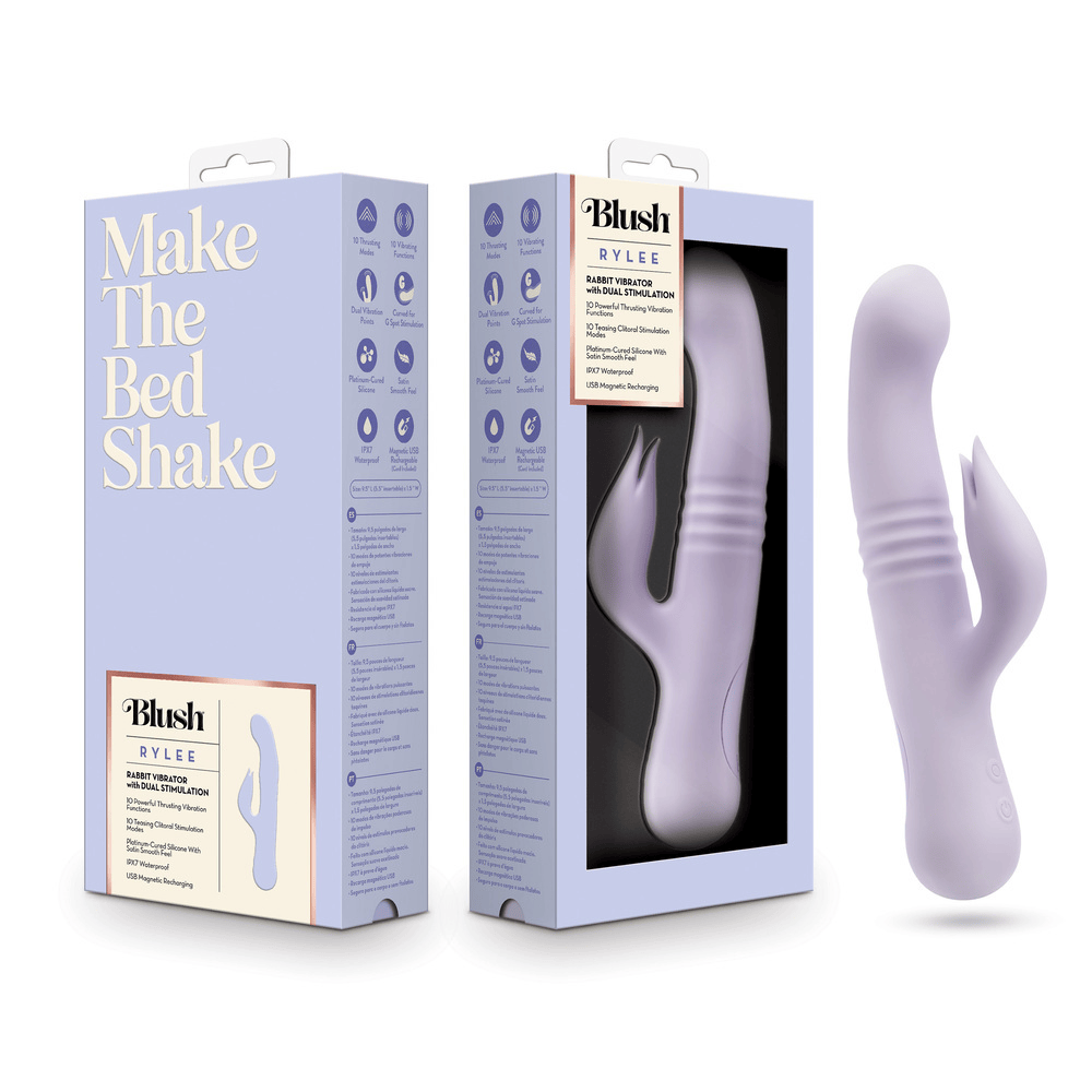 Blush Rylee lavender rabbit vibrator with box