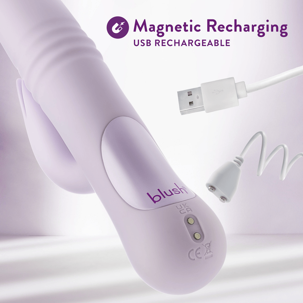 Blush Rylee lavender rabbit vibrator features and key selling points