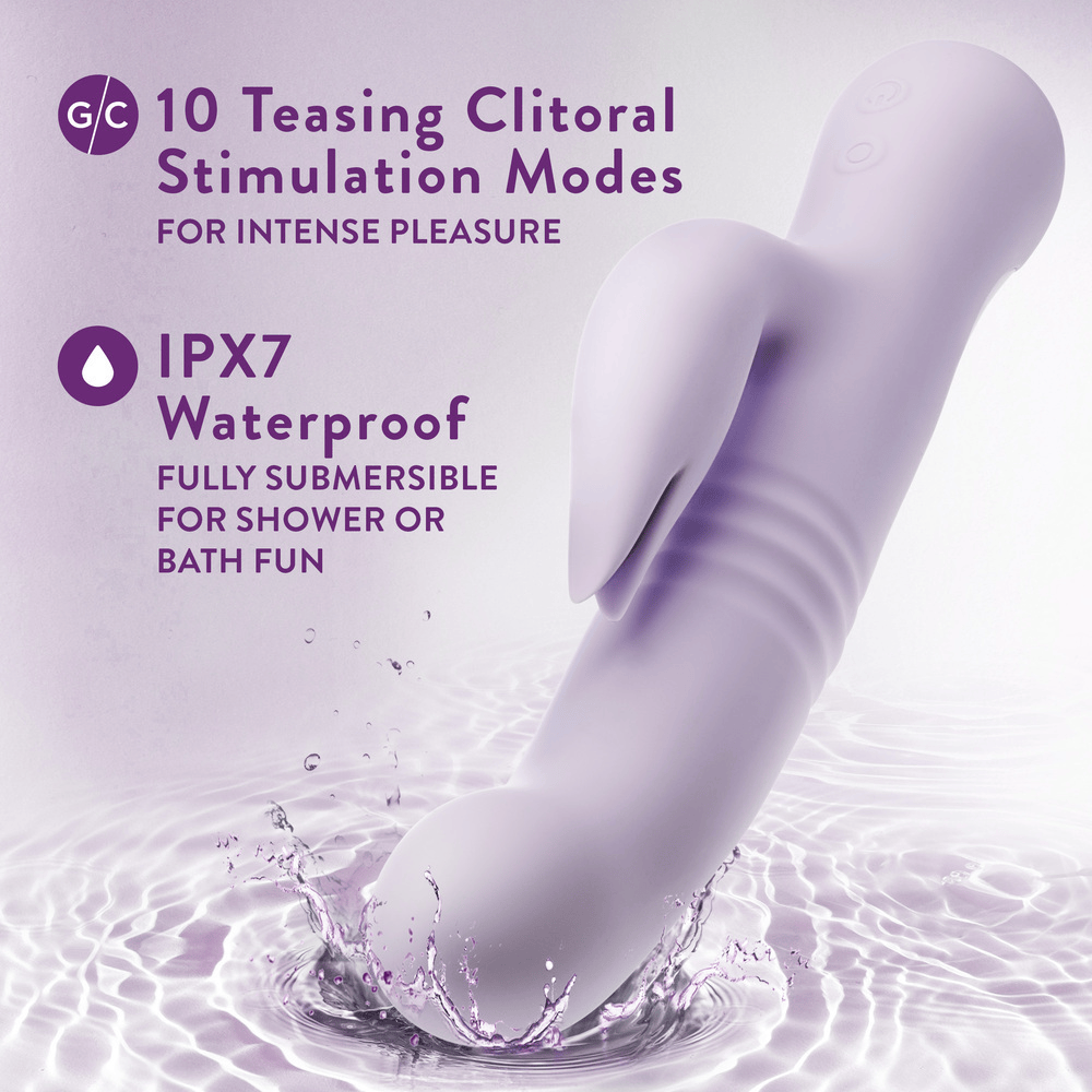 Blush Rylee lavender rabbit vibrator features and key selling points