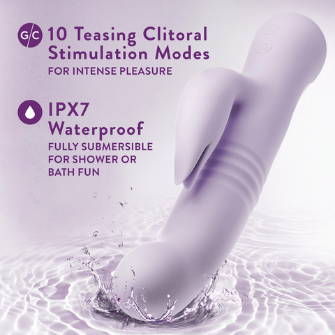 Blush Rylee lavender rabbit vibrator features and key selling points