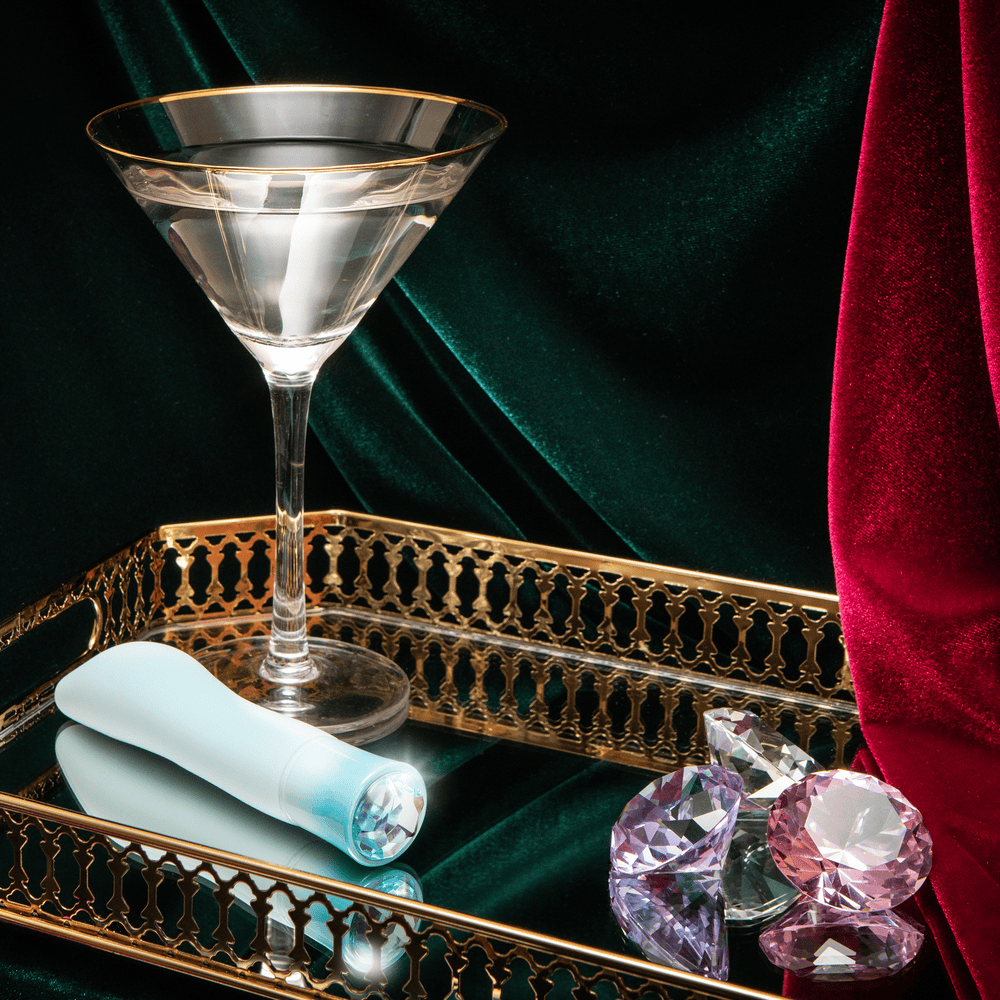 Blush Oh My Gem Ardor aquamarine bullet vibrator lifestyle image