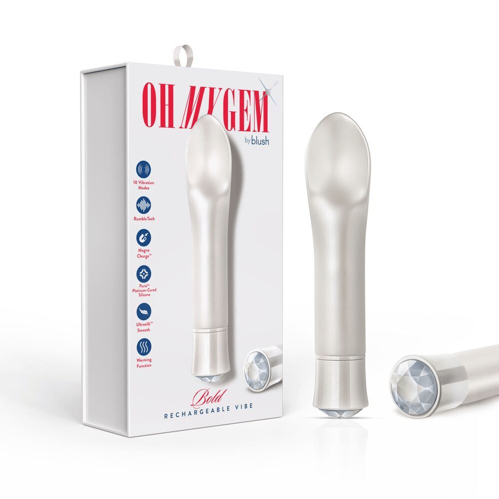 Blush Oh My Gem Bold Diamond bullet vibrator with box