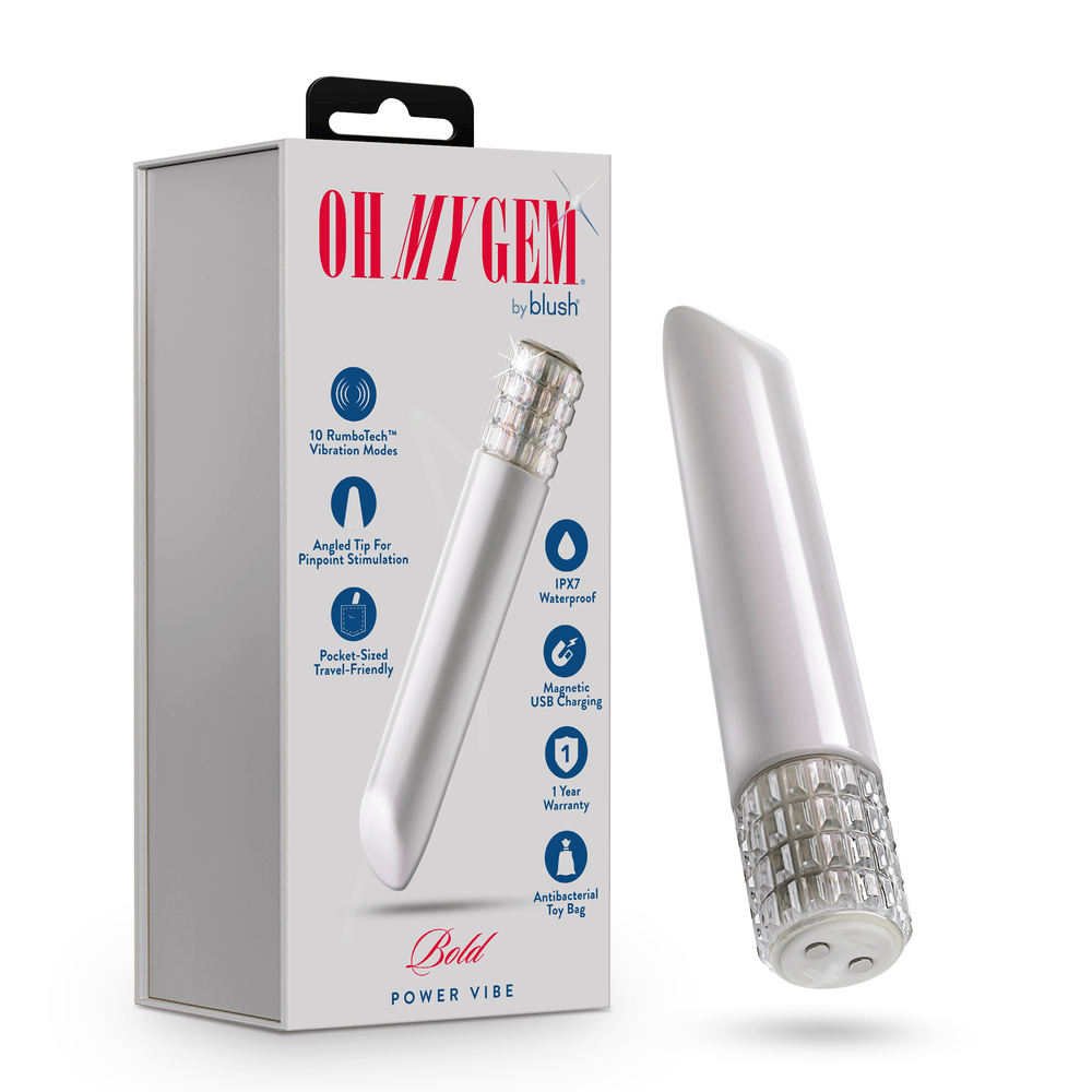Blush Oh My Gem Bold Vibe Diamond bullet vibrator with box