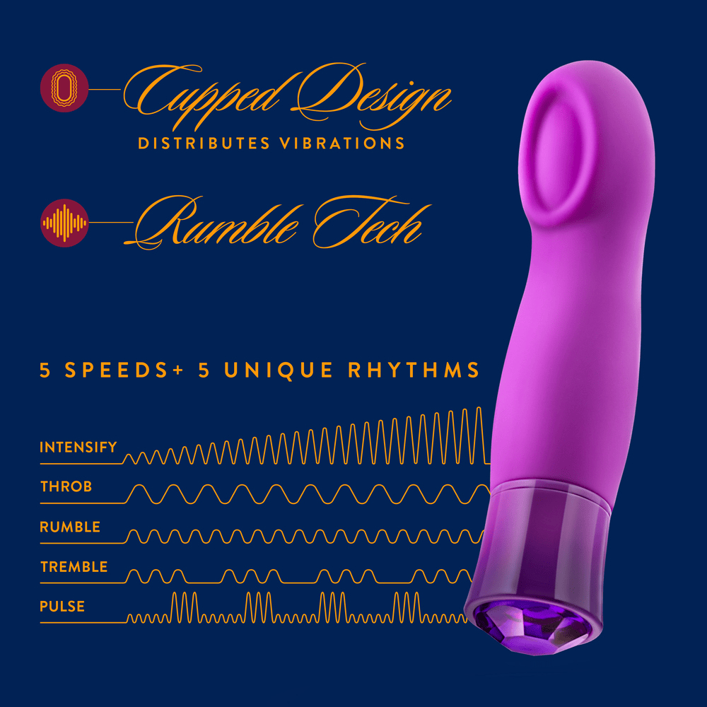Blush Oh My Gem Charm Amethyst bullet vibrator features and key selling points