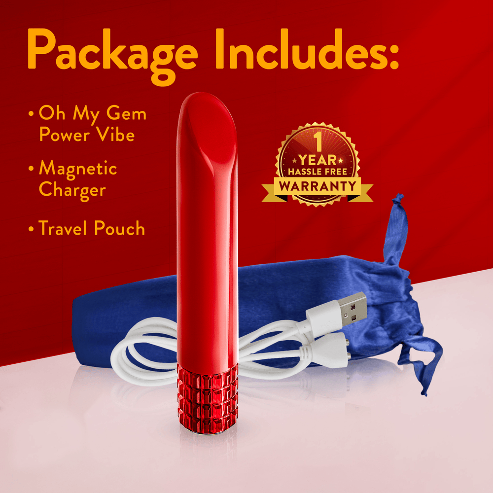 Blush Oh My Gem Desire Vibe Ruby bullet vibrator features and key selling points