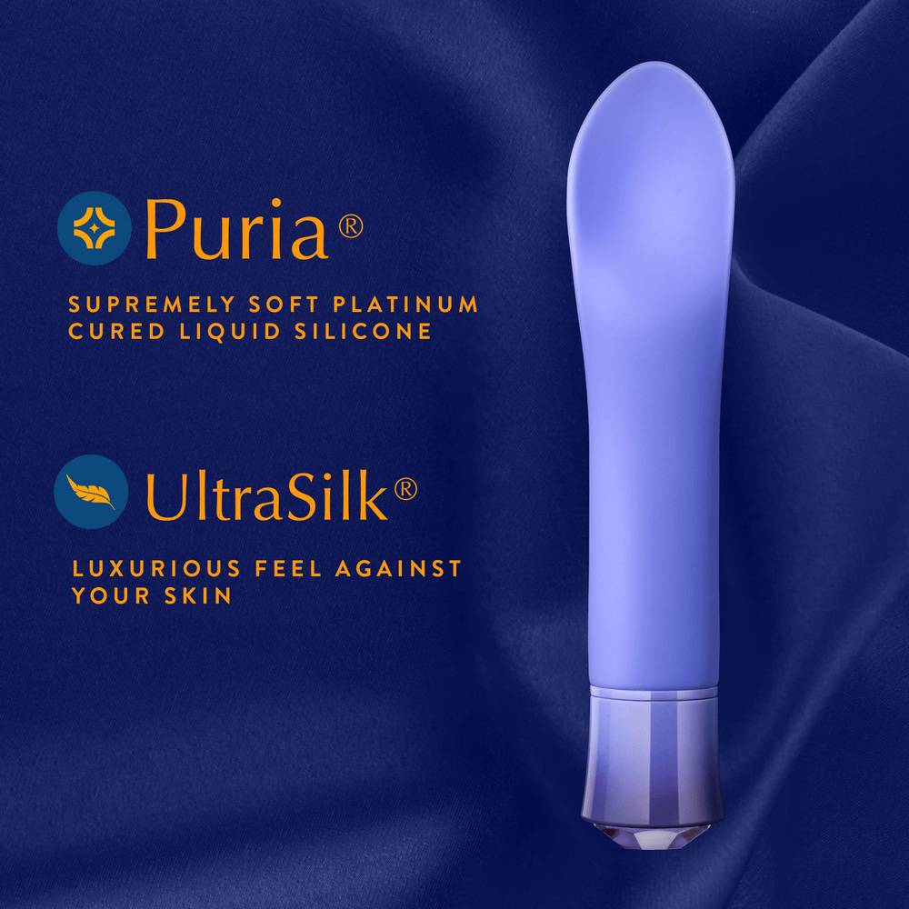 Blush Oh My Gem Enrapture Tanzanite bullet vibrator features and key selling points