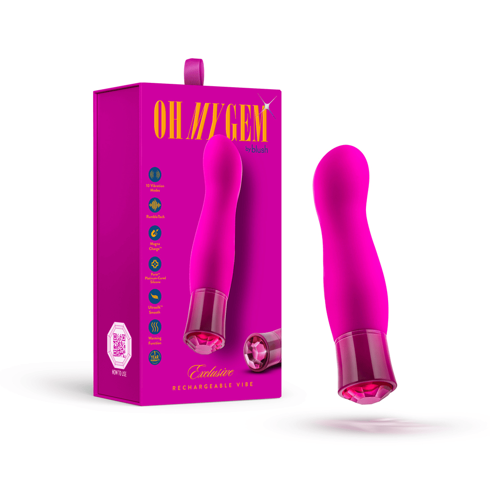 Blush Oh My Gem Exclusive Tourmaline bullet vibrator with box
