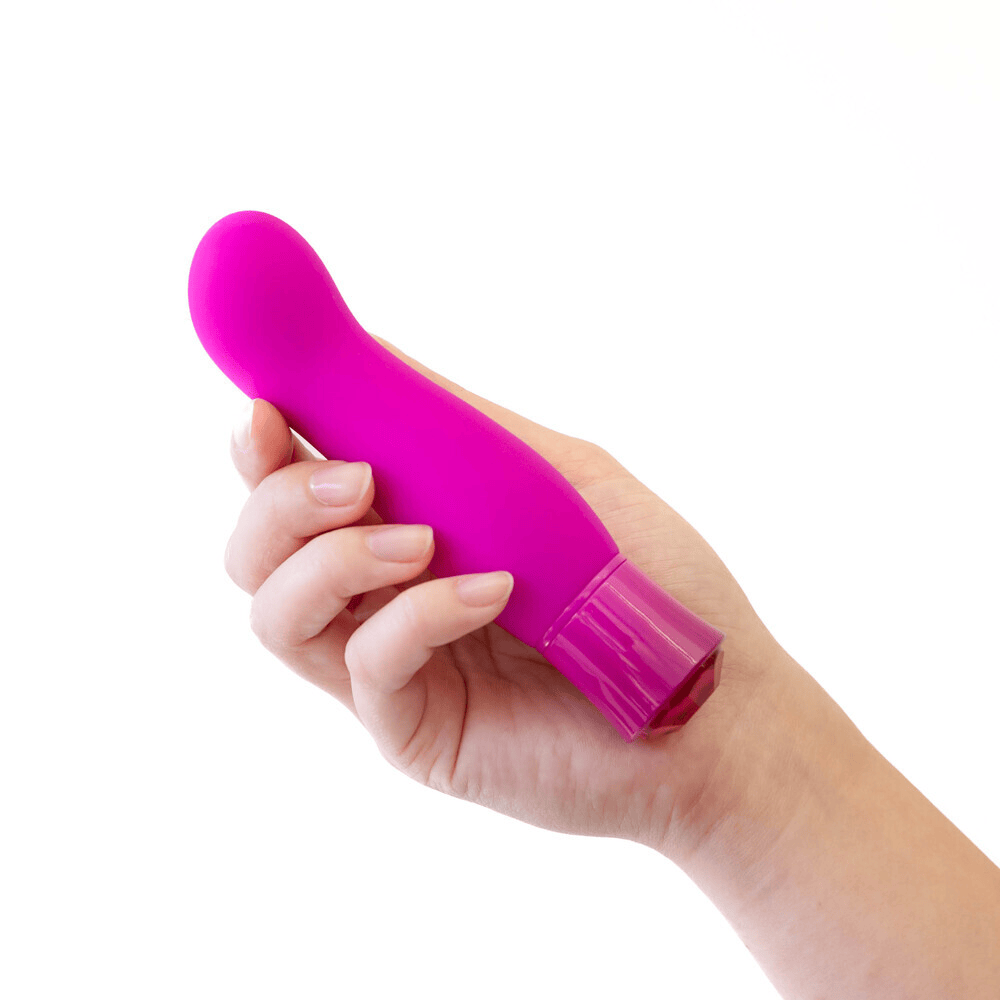 Blush Oh My Gem Exclusive Tourmaline bullet vibrator in woman's hand
