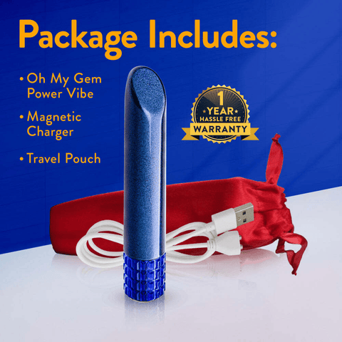 Blush Oh My Gem Mystery Vibe Sapphire Bullet Vibrator
