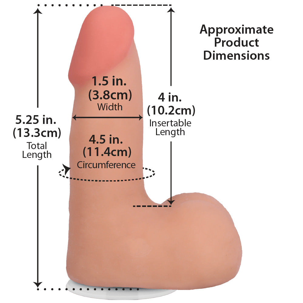 5\" REALISTIC COCK W/ BALLS - ULTRASKYN - VANILLA