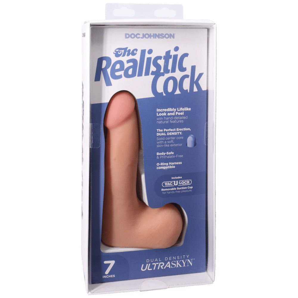 7\" REALISTIC COCK W/ BALLS - ULTRASKYN - VANILLA