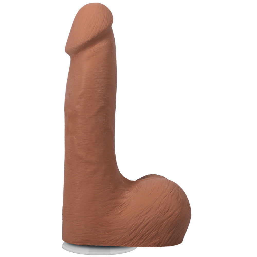 7\" REALISTIC COCK W/ BALLS - ULTRASKYN - CARAMEL