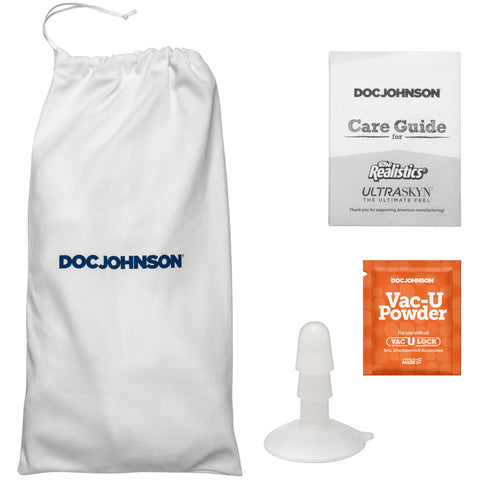 7\" REALISTIC COCK W/ BALLS - ULTRASKYN - CARAMEL