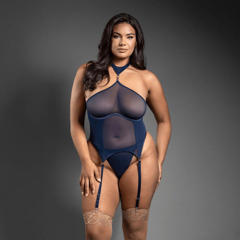GARTERED BUSTIER & PANTY - Q