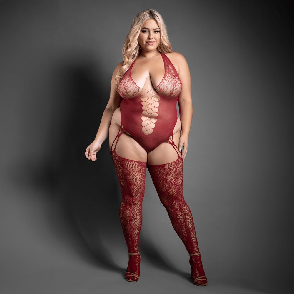 PRETTY POISON CROTCHLESS TEDDY BODYSTOCKING - Q