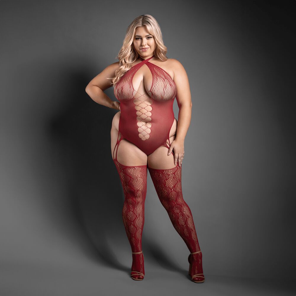 PRETTY POISON CROTCHLESS TEDDY BODYSTOCKING - Q