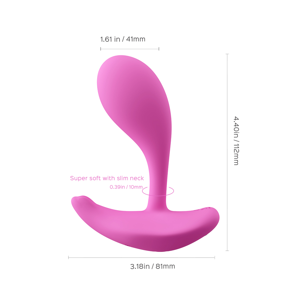 Honey Play Box Oly 2 App-Controlled Panty Vibrator product dimensions