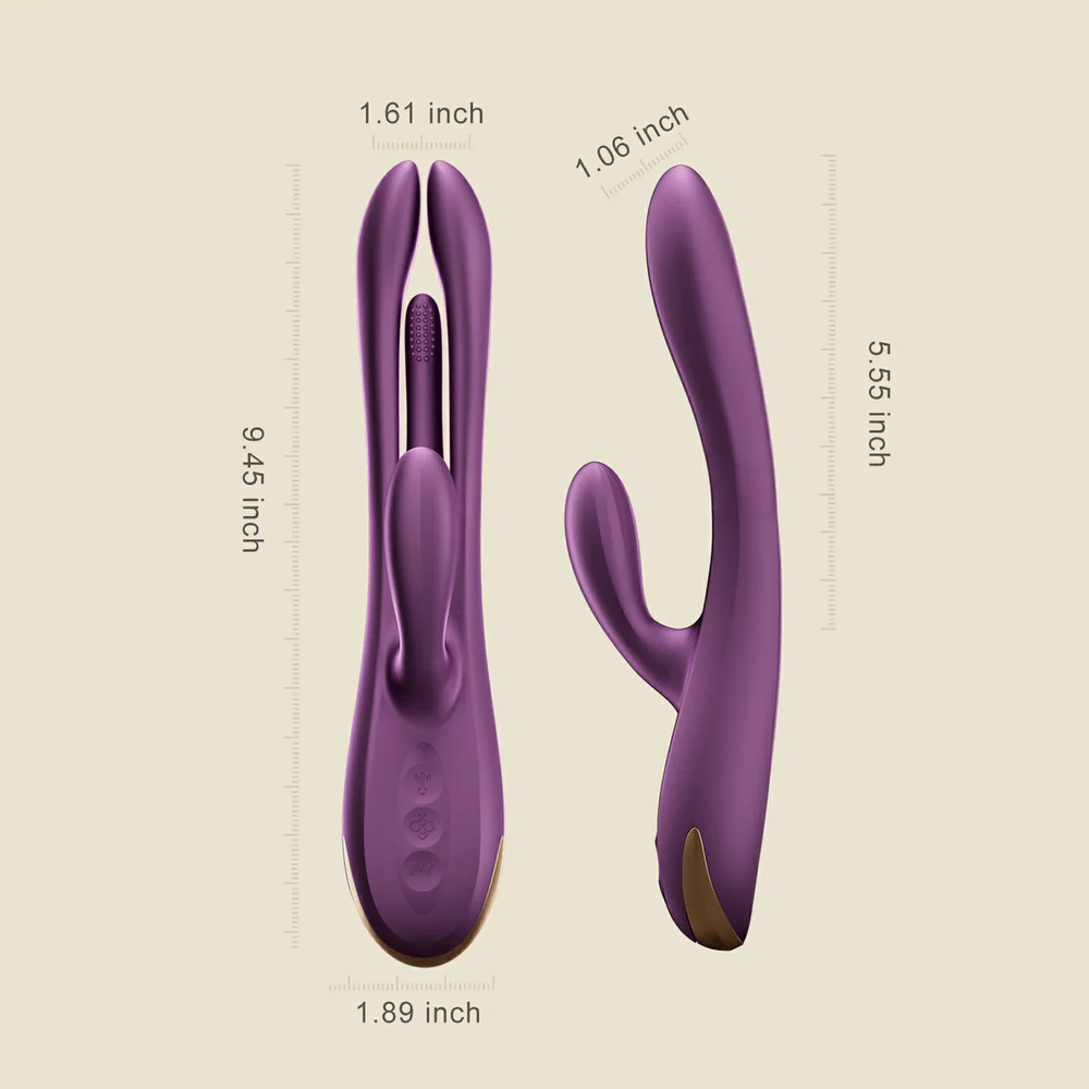Honey Play Box Terri App-Controlled Rabbit Vibrator dimensions