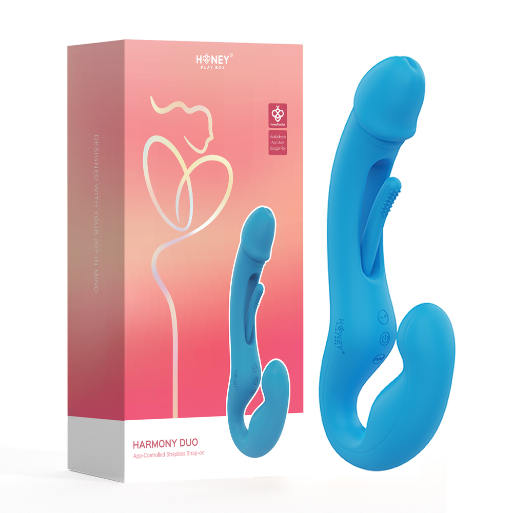 Honey Play Box Harmony Duo App-Controlled Strapless Strap-On Dildo Amazing Intimate Essentials Honey Play Box Harmony Duo App-Controlled Strapless Strap-On Dildo Amazing Intimate Essentials