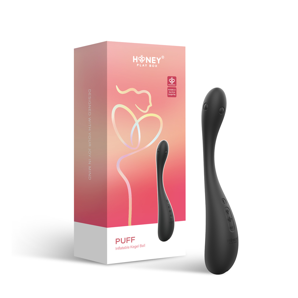 Honey Play Box Puff App-Controlled Inflatable Kegel Ball box