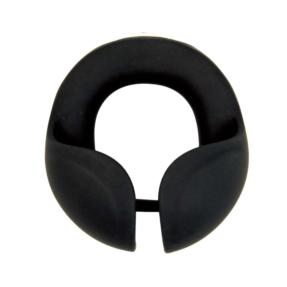 SCROTUM HUGGER COCK RING - BLACK