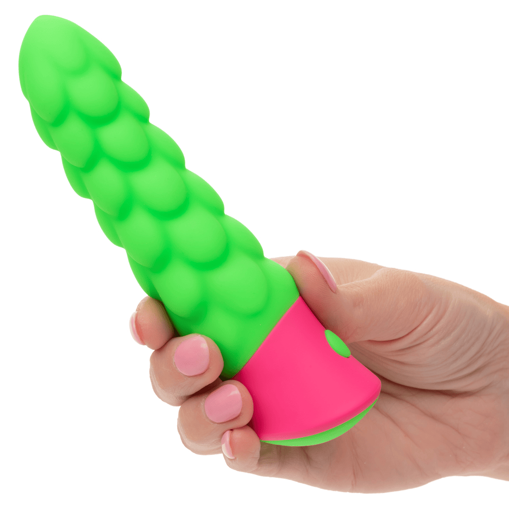 CalExotics Rave Ripple Textured Vibrator in woman's hand