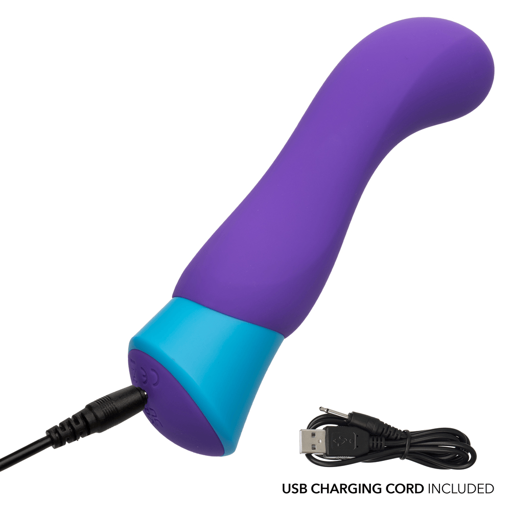 CalExotics Rave G-Vibe G-Spot Vibrator with power cord plugged in
