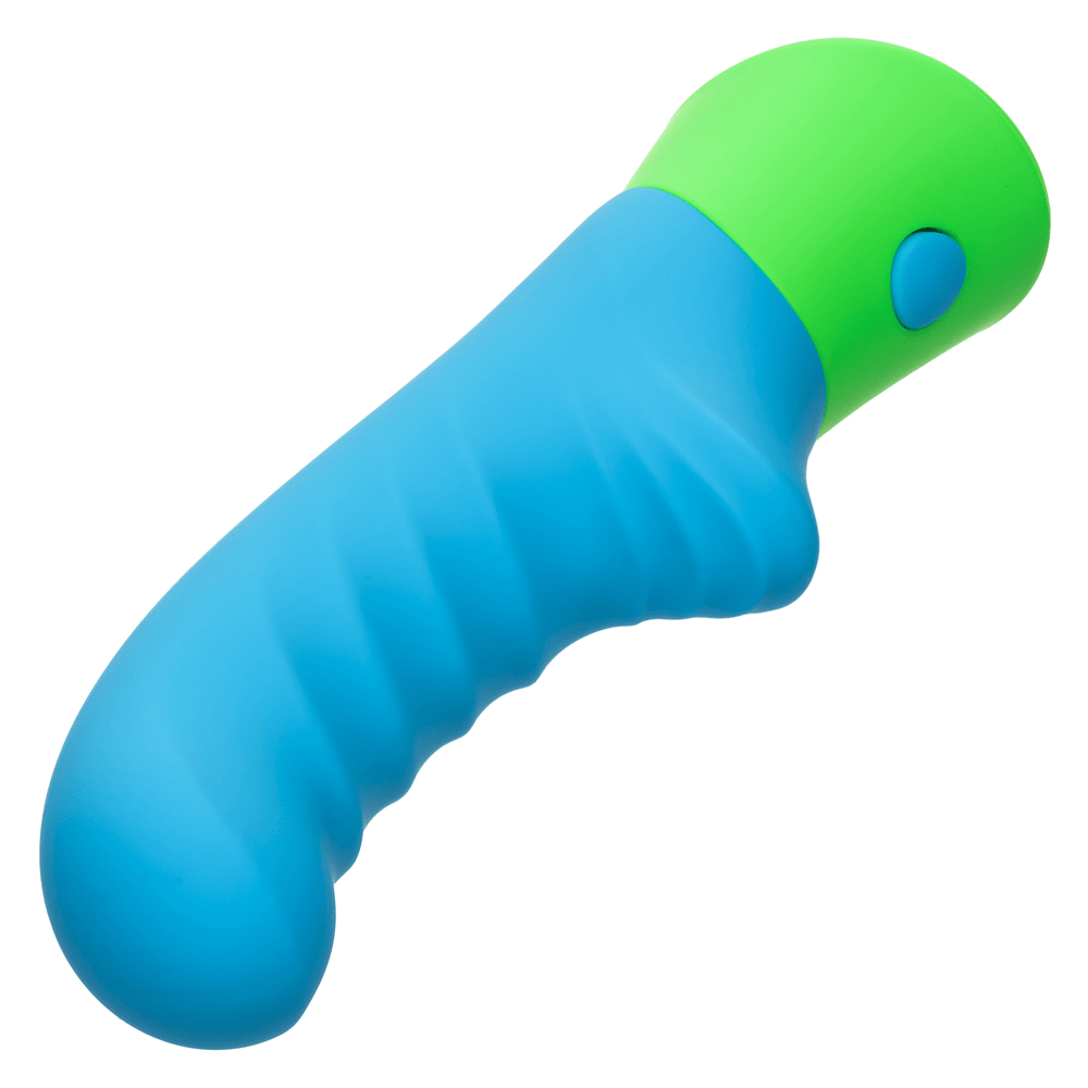 CalExotics Rave Ridged-G G-Spot Vibrator angled view