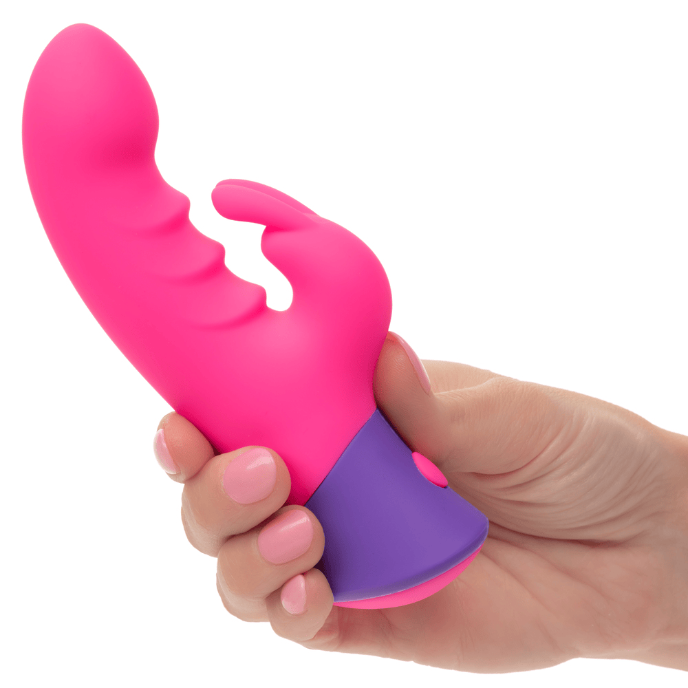 CalExotics Rave Bunny Rabbit Vibrator in woman's hand