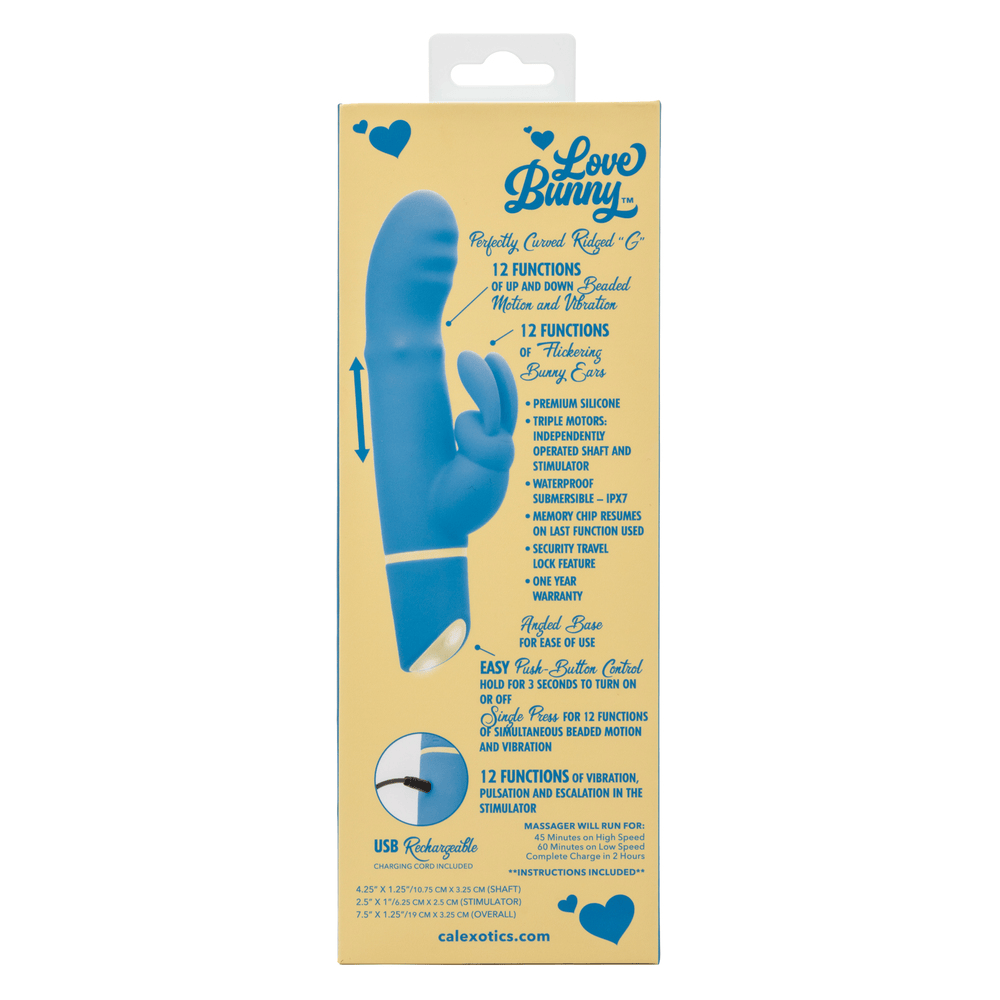 CalExotics Love Bunny Beaded G Bunny Rabbit Vibrator box – rear view