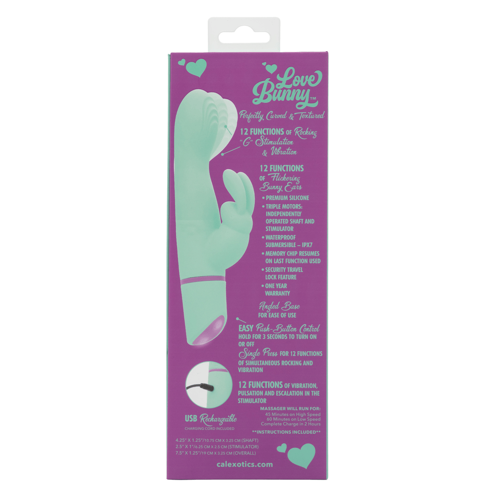 CalExotics Love Bunny Rockin’ G Bunny Rabbit Vibrator box – rear view
