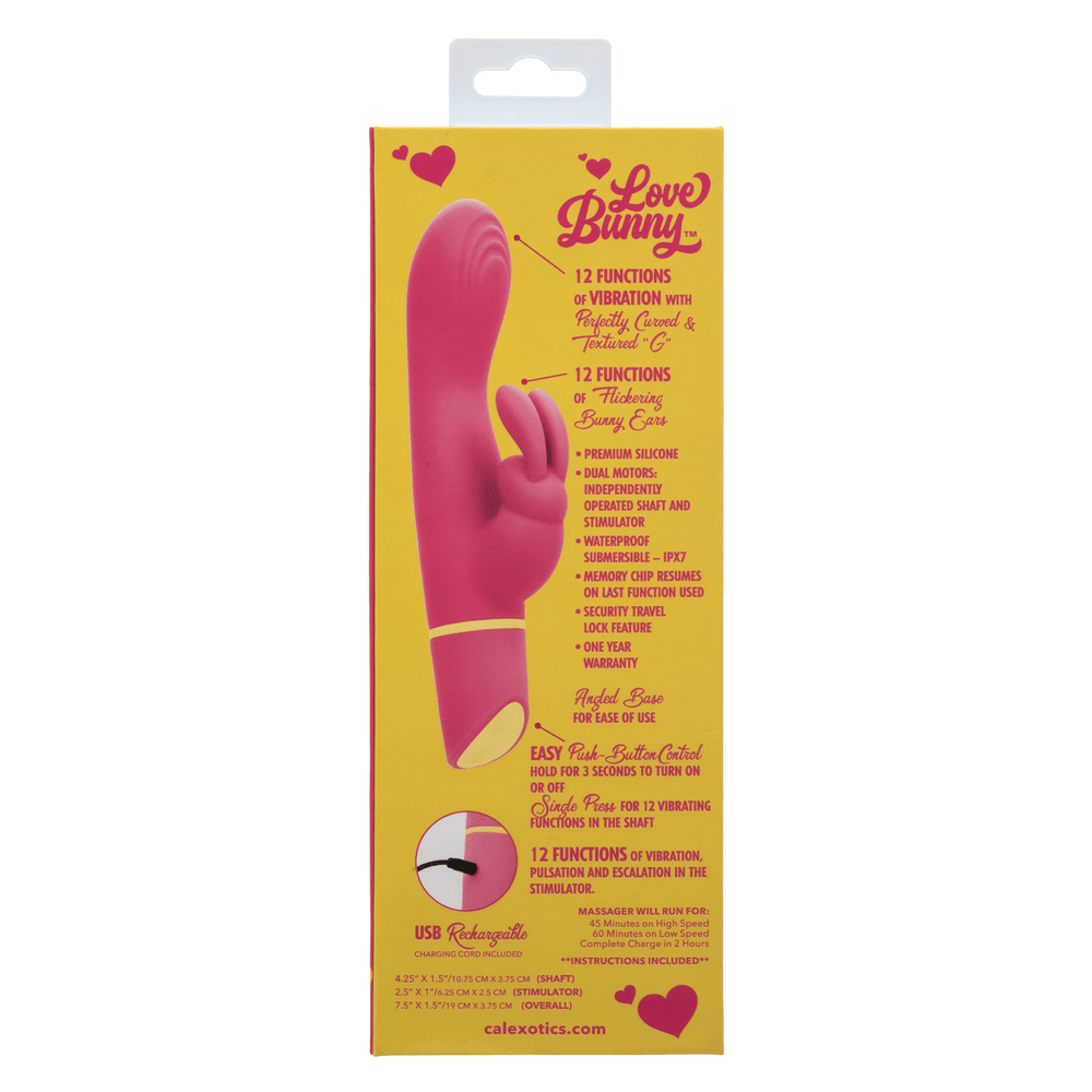 CalExotics Love Bunny Vibrating G Bunny Rabbit Vibrator box – rear view