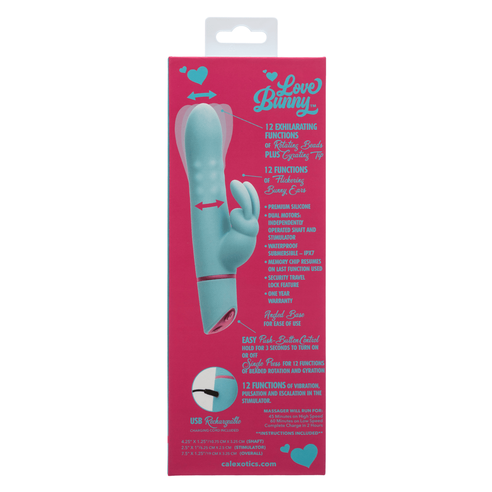 CalExotics Love Bunny Thrusting Bunny Rabbit Vibrator box – rear view