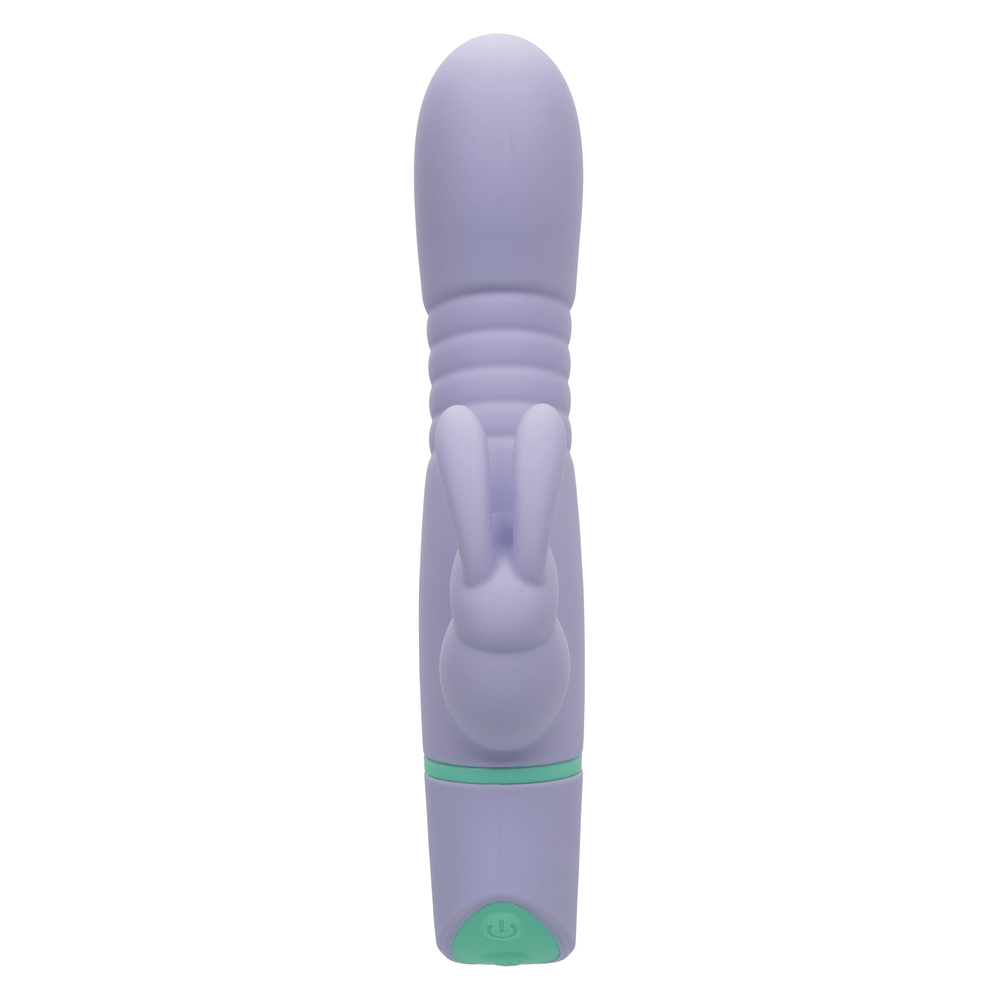CalExotics Love Bunny Thrusting Bunny Rabbit Vibrator in woman's hand