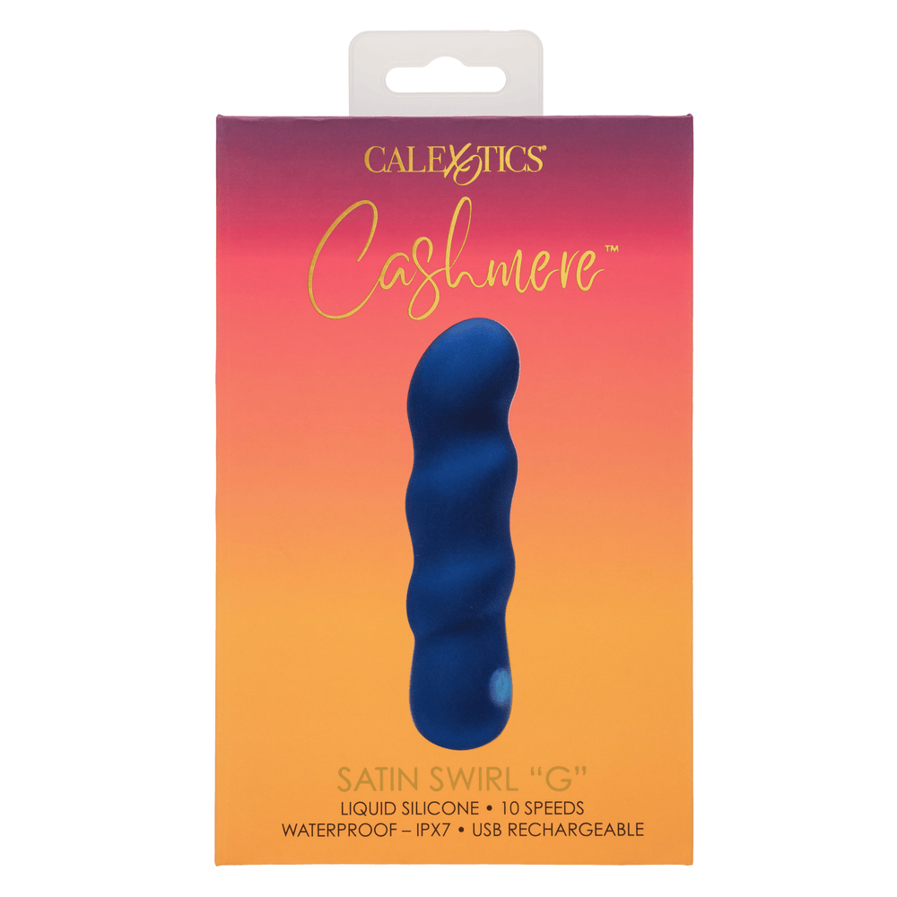 CalExotics Cashmere Satin Swirl G-Spot Vibrator box – front view