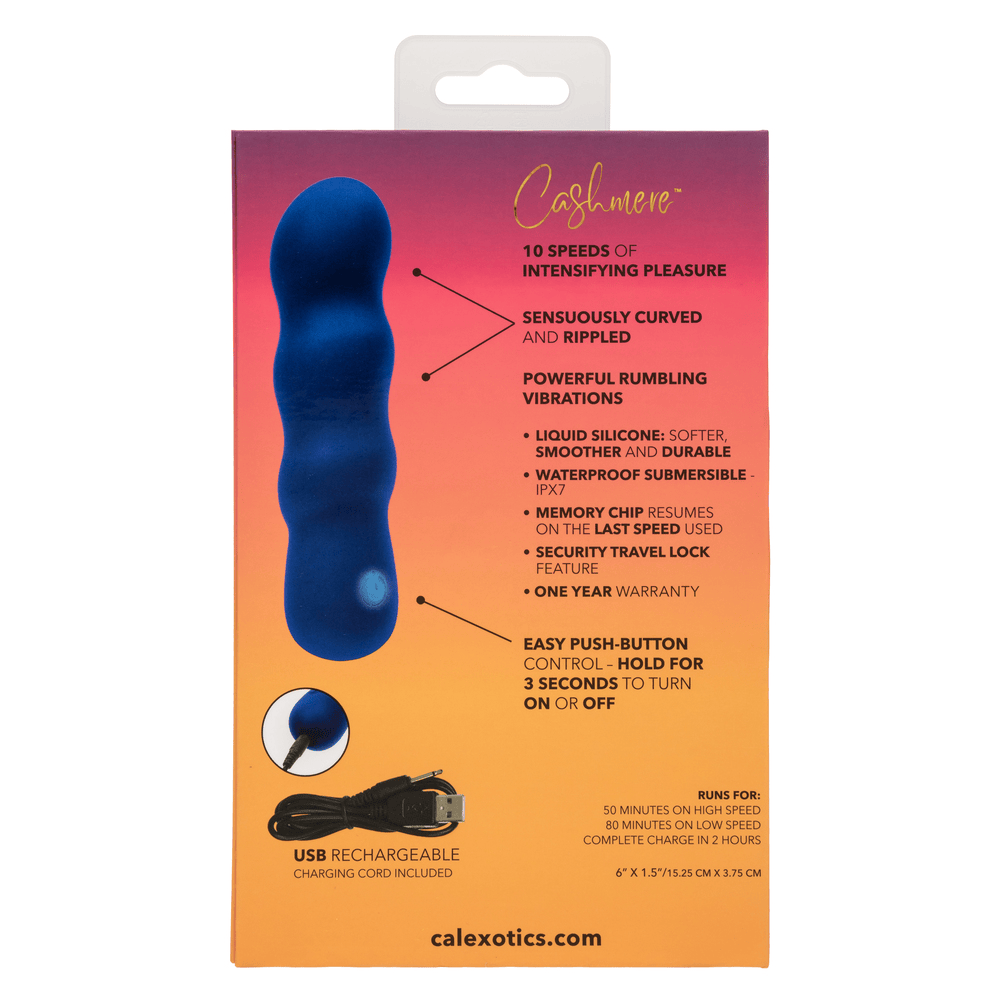 CalExotics Cashmere Satin Swirl G-Spot Vibrator box – rear view