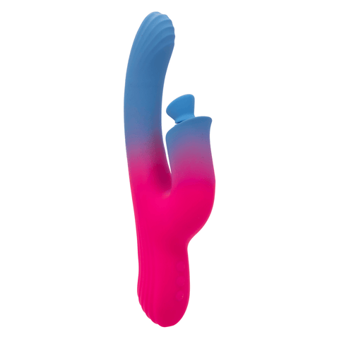 CalExotics Elation Dual Stimulator Rabbit Vibrator with Suction hero image – product on a white background