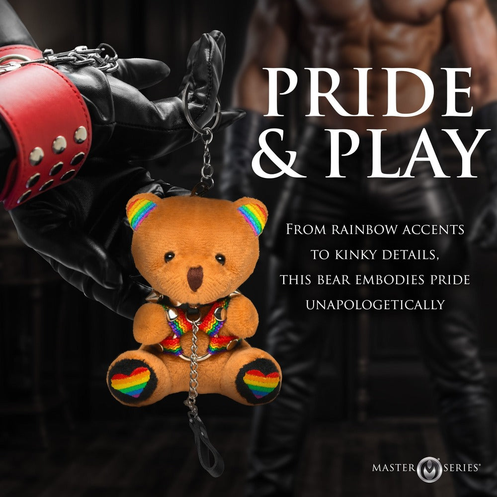 PRIDE BEAR KEYCHAIN