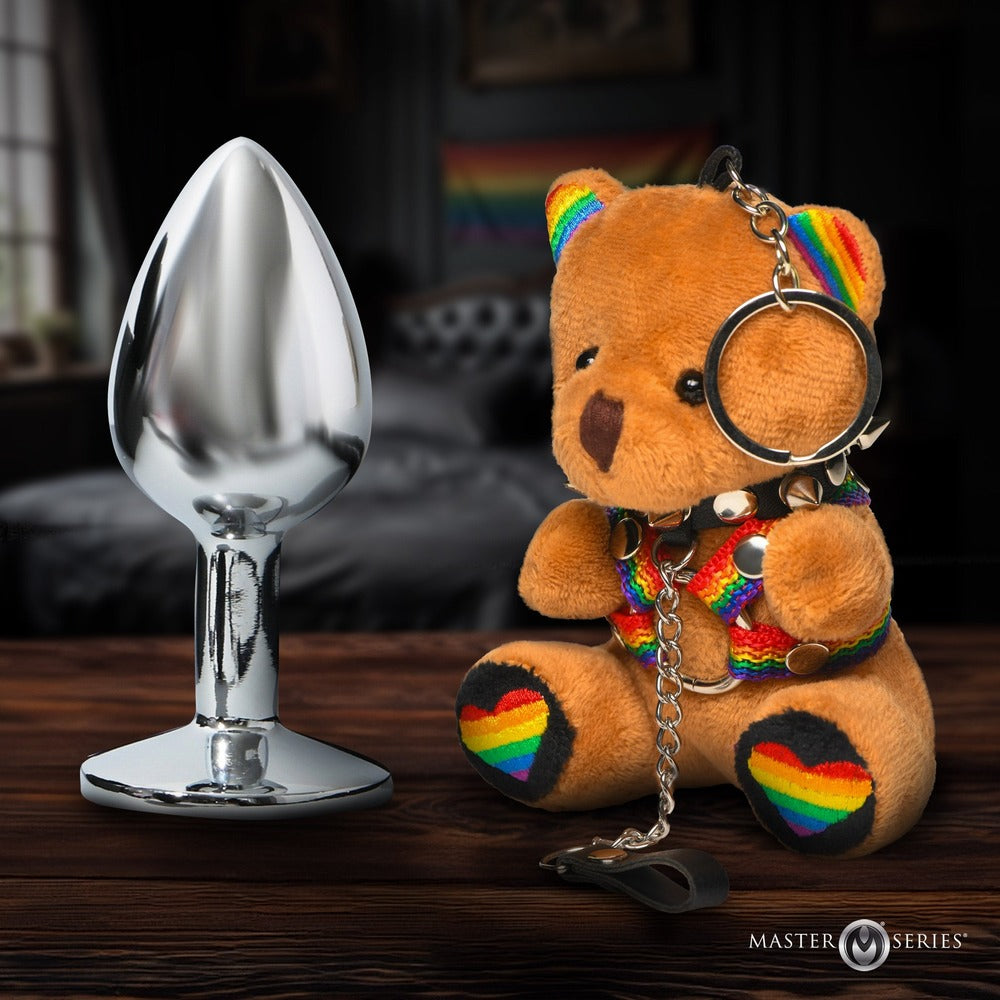 PRIDE BEAR KEYCHAIN