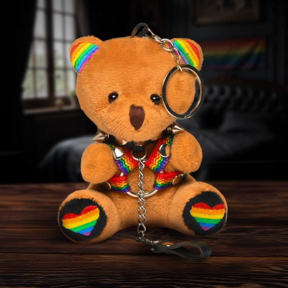 PRIDE BEAR KEYCHAIN