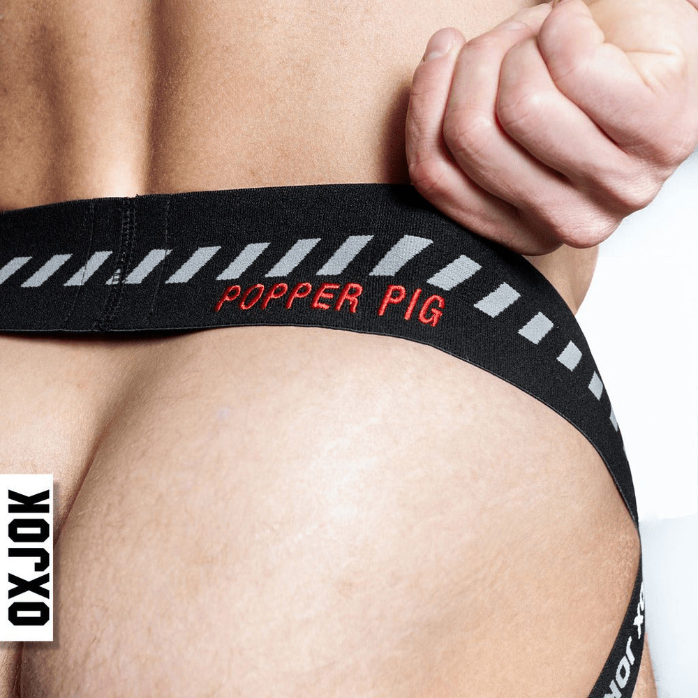 POPPERJOCK  - BLACK/RED - L