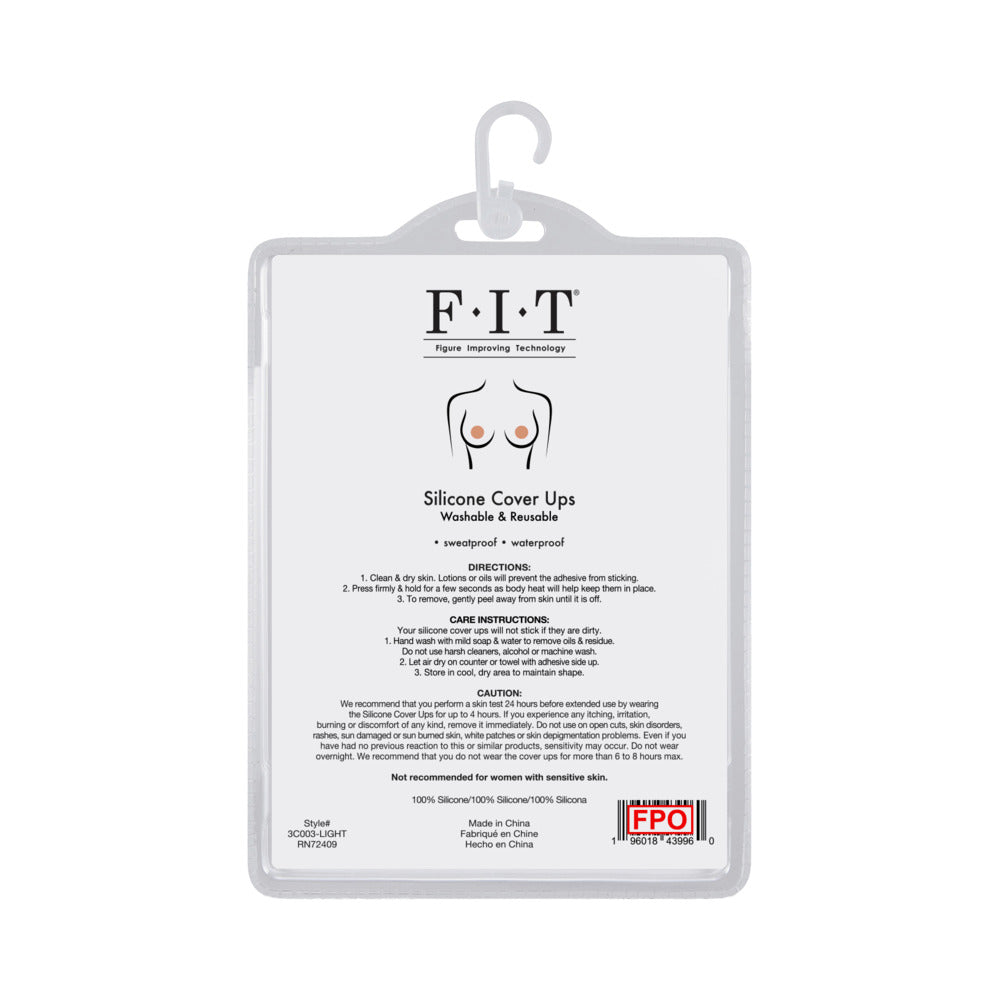 SILICONE NIPPLE COVERS - LIGHT